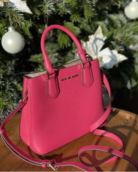 Kabelka dámská Michael Kors ADELE MEDIUM malinová